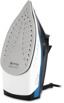 Утюг Vitek VT-8329 2600Вт черный/белый/синий - купить недорого с доставкой в интернет-магазине