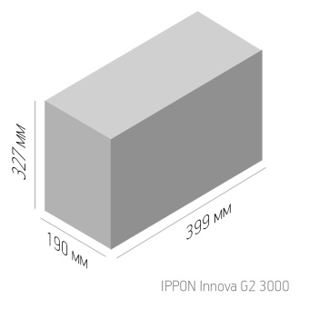 Источник бесперебойного питания Ippon Innova G2 3kVA 2700Вт 3000ВА черный - купить недорого с доставкой в интернет-магазине