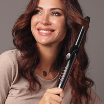 Щипцы Scarlett SC-HS60T35 35Вт черный/красный покрытие:керамическое (HS60T35) - купить недорого с доставкой в интернет-магазине