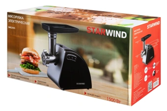 Мясорубка Starwind SMG3345 1500Вт черный - купить недорого с доставкой в интернет-магазине