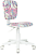 Кресло детское Бюрократ CH-W204NX мультиколор луна розовая крестов. пластик пластик белый
