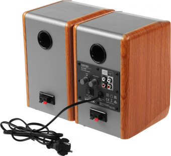 Колонки Edifier R1010BT 2.0 коричневый/коричневый 24Вт BT - купить недорого с доставкой в интернет-магазине