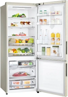 Холодильник LG GC-B569PECM 2-хкамерн. бежевый глянц. инвертер - купить недорого с доставкой в интернет-магазине