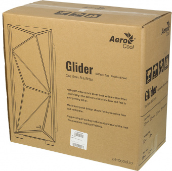 Корпус Aerocool Glider Cosmo-G-BK-v1 черный без БП ATX 2x120mm 2xUSB2.0 1xUSB3.0 audio - купить недорого с доставкой в интернет-магазине