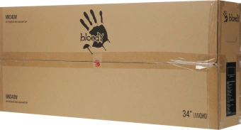 Монитор Bloody 34" MN340W черный VA LED 1ms 21:9 HDMI M/M матовая HAS Piv 300cd 178гр/178гр 3440x1440 180Hz G-Sync FreeSync DP UW USB 5.7кг - купить недорого с доставкой в интернет-магазине