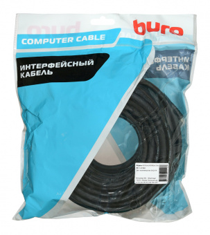 Кабель аудио-видео Buro HDMI 2.0 HDMI (m)/HDMI (m) 15м. Позолоченные контакты черный (BHP HDMI 2.0-15) - купить недорого с доставкой в интернет-магазине