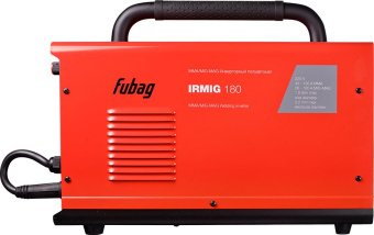Сварочный полуавтомат Fubag IRMIG 180 + FB 250 инвертор MIG-MAG/ММА 5.1кВт - купить недорого с доставкой в интернет-магазине
