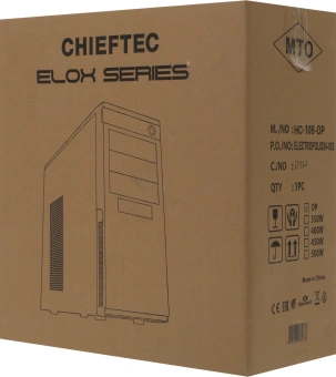Корпус Chieftec Elox черный без БП ATX 2x80mm 2x120mm 2xUSB2.0 2xUSB3.0 audio - купить недорого с доставкой в интернет-магазине