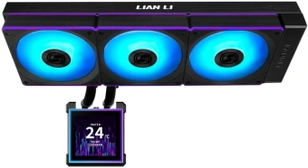 Система водяного охлаждения Lian-Li HydroShift II LCD-S 360CL ARGB Soc-AM5/AM4/1700/1851 черный 4-pin 30dB Al+Cu LCD Ret (G89.GHS2LCDS36CB.R0) - купить недорого с доставкой в интернет-магазине
