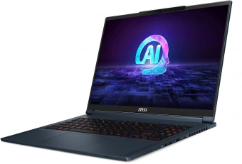 Ноутбук MSI Stealth 16 AI Studio A1VHG-061RU Core Ultra 9 185H 32Gb SSD2Tb NVIDIA GeForce RTX4080 12Gb 16" IPS UHD+ (3840x2400) Windows 11 Home dk.blue WiFi BT Cam (9S7-15F312-061) - купить недорого с доставкой в интернет-магазине