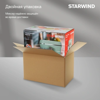 Миксер планетарный Starwind SPM6161 1300Вт мятный - купить недорого с доставкой в интернет-магазине