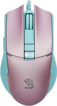 Мышь A4Tech Bloody L65 Max розовый/голубой оптическая 12000dpi USB 6but (L65 MAX/SKY PINK) - купить недорого с доставкой в интернет-магазине
