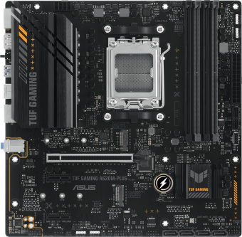 Материнская плата Asus TUF GAMING A620M-PLUS Socket AM5 AMD A620 4xDDR5 mATX AC`97 8ch(7.1) 2.5Gg RAID+HDMI+DP - купить недорого с доставкой в интернет-магазине