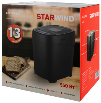 Хлебопечь Starwind SBMP0921 550Вт черный - купить недорого с доставкой в интернет-магазине