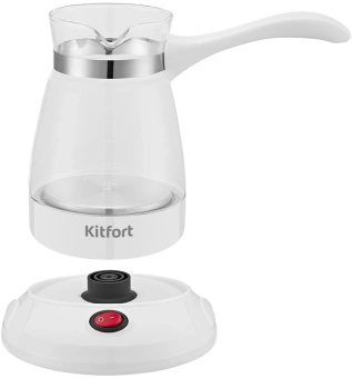 Кофеварка электрическая турка Kitfort КТ-7132-2 600Вт белый - купить недорого с доставкой в интернет-магазине