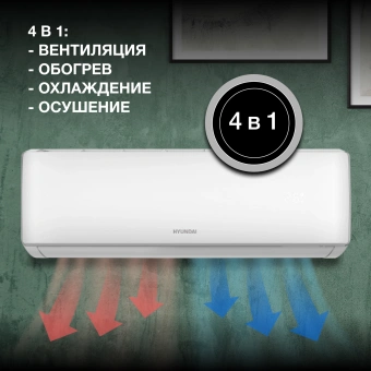Сплит-система Hyundai HAC-12/T-PRO белый - купить недорого с доставкой в интернет-магазине