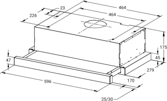 Вытяжка встраиваемая Weissgauff TEL 600 TC черный управление: сенсорное (1 мотор) - купить недорого с доставкой в интернет-магазине