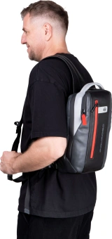 Рюкзак слинг Piquadro Urban CA6801UB00/GRN серый/черный натур.кожа - купить недорого с доставкой в интернет-магазине