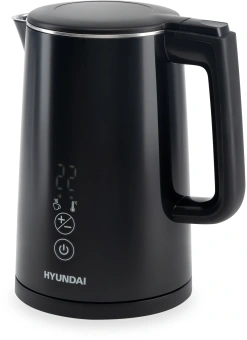 Чайник электрический Hyundai HYK-S5509 1.5л. 2200Вт черный корпус: металл/пластик - купить недорого с доставкой в интернет-магазине