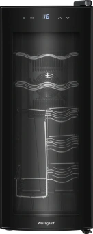 Винный шкаф Weissgauff WWC-12 Bottle 1-нокамерн. черный - купить недорого с доставкой в интернет-магазине