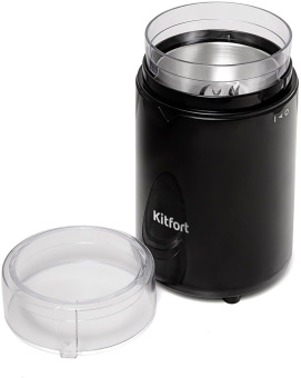 Кофемолка Kitfort КТ-1314 150Вт сист.помол.:ротац.нож вместим.:60гр черный - купить недорого с доставкой в интернет-магазине