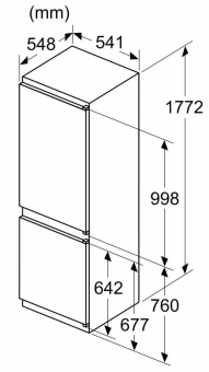 Холодильник Bosch KIN86NSE0 2-хкамерн. белый - купить недорого с доставкой в интернет-магазине