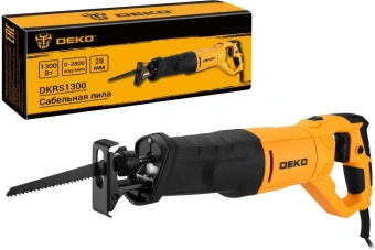 Сабельная пила Deko DKRS1300 1300Вт 2800ход/мин (085-1075) - купить недорого с доставкой в интернет-магазине
