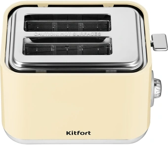 Тостер Kitfort КТ-6558 815Вт бежевый/стальной - купить недорого с доставкой в интернет-магазине