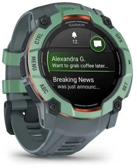 Смарт-часы Garmin Instinct 3 1.4" AMOLED корп.серый рем.серый (010-03020-01) - купить недорого с доставкой в интернет-магазине