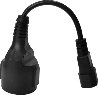 Шнур питания Lanmaster LAN-PPS/14-0.2-BK Schuko-С14 проводник.:3x0.75мм2 0.2м 220В 10А (упак.:1шт) черный - купить недорого с доставкой в интернет-магазине