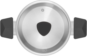 Кастрюля Rondell Strike RDS-1663 8л. d=26см (с крышкой) стальной - цена, купить или заказать с доставкой в интернет-магазине Кастрюля Rondell Strike RDS-1663 8л. d=26см (с крышкой) стальной - купить недорого с доставкой в интернет-магазине