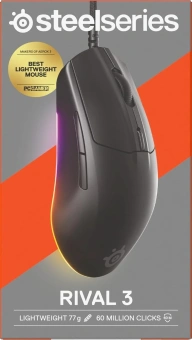 Мышь Steelseries Rival 3 Gen 2 черный оптическая 8500dpi USB (62515) - купить недорого с доставкой в интернет-магазине