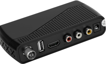 Ресивер DVB-T2 Hyundai H-DVB500 черный - купить недорого с доставкой в интернет-магазине