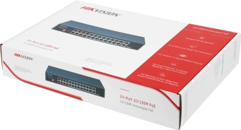 Коммутатор Hikvision DS-3E0326P-E/M(C) (L2) 25x100Мбит/с 1SFP 24PoE 230W неуправляемый - купить недорого с доставкой в интернет-магазине