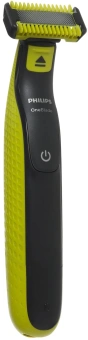 Бритва сетчатая Philips OneBlade QP2824/10 реж.эл.:3 питан.:аккум. черный/зеленый - купить недорого с доставкой в интернет-магазине