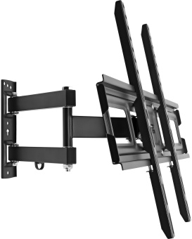 Кронштейн для телевизора Buro MF2 черный 32"-70" макс.35кг настенный поворотно-выдвижной и наклонный - купить недорого с доставкой в интернет-магазине