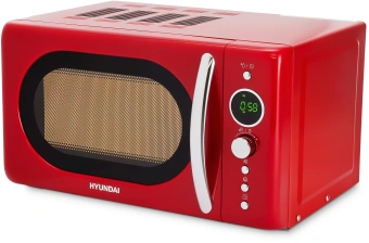 Микроволновая Печь Hyundai HYM-D3037 20л. 700Вт красный/серебристый - купить недорого с доставкой в интернет-магазине