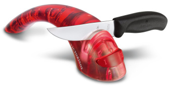 Точилка для кухон.ножей Victorinox Ceramic (7.8721) красный полупрозрачный европодвес - купить недорого с доставкой в интернет-магазине
