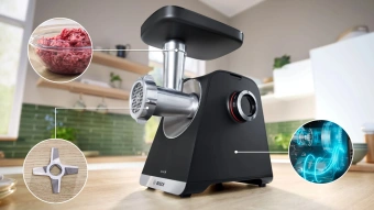 Мясорубка Bosch MFWS640B 2100Вт черный - купить недорого с доставкой в интернет-магазине