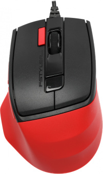 Мышь A4Tech Fstyler FM45S Air красный/черный оптическая 2400dpi silent USB 7but (FM45S AIR USB (SPORTS RED)) - купить недорого с доставкой в интернет-магазине