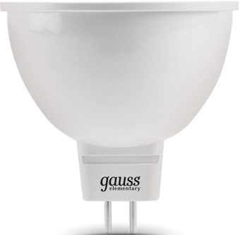 Лампа светодиодная Gauss Elementary MR16 7Вт цок.:GU5.3 спот 220B 6500K св.свеч.бел.хол. MR16 (упак.:10шт) (13537) - купить недорого с доставкой в интернет-магазине
