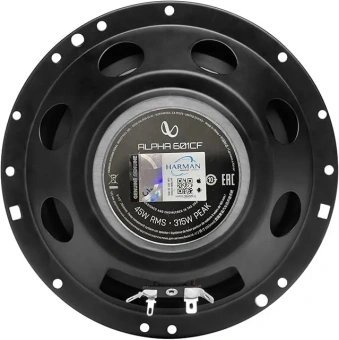 Колонки автомобильные Infinity Alpha 601CF (без решетки) 4Ом 16.5см (6 1/2дюйм) (ком.:4кол.) компонентные двухполосные - купить недорого с доставкой в интернет-магазине