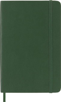 Блокнот Moleskine CLASSIC SOFT QP611K15 Pocket 90x140мм 192стр. линейка мягкая обложка зеленый - купить недорого с доставкой в интернет-магазине