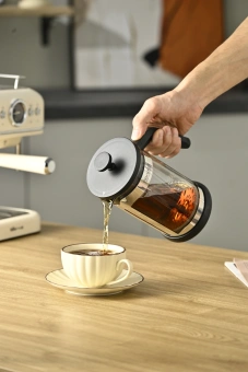 Френч-пресс Rondell Brando RDS-2026 0.6л черный/стальной - купить недорого с доставкой в интернет-магазине