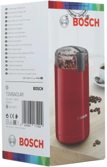 Кофемолка Bosch TSM6A014R 180Вт сист.помол.:ротац.нож вместим.:75гр красный - купить недорого с доставкой в интернет-магазине