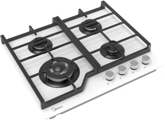 Газовая варочная поверхность Midea MG693TGW белый - купить недорого с доставкой в интернет-магазине