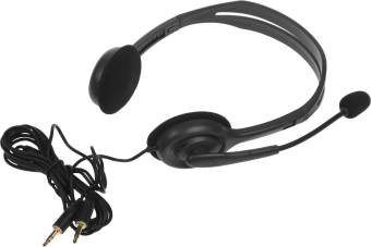 Наушники с микрофоном Logitech H110 серый 1.8м накладные оголовье (981-000271) - купить недорого с доставкой в интернет-магазине