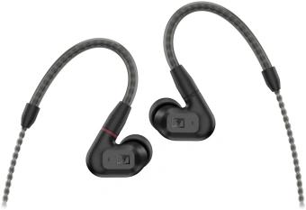 Наушники вкладыши Sennheiser IE 200 1.2м черный проводные крепление за ухом (IE 200 BLACK) - купить недорого с доставкой в интернет-магазине