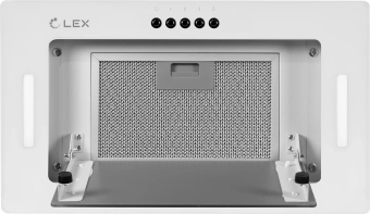 Вытяжка встраиваемая Lex GS Bloc G 600 WH белый управление: кнопочное (1 мотор) - купить недорого с доставкой в интернет-магазине