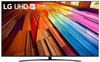 Телевизор LED LG 75" 75UT81006LA.ARUB черный 4K Ultra HD 60Hz DVB-T DVB-T2 DVB-C DVB-S2 USB WiFi Smart TV - купить недорого с доставкой в интернет-магазине